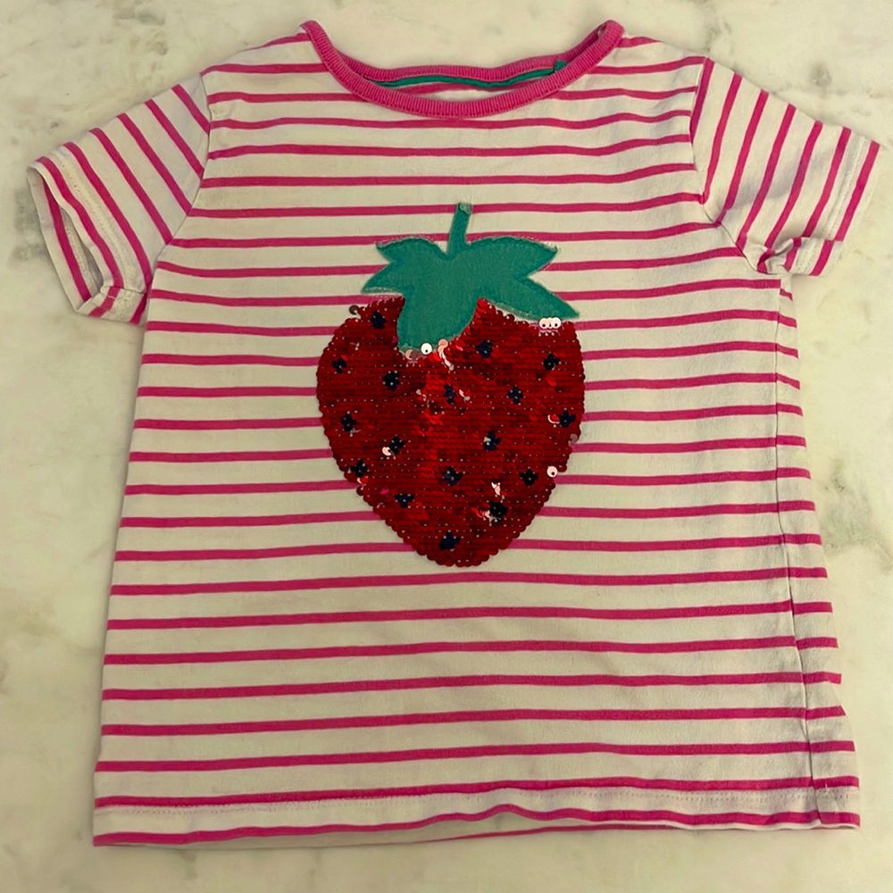 Mini Boden Sequined Color Change Tee Shirt